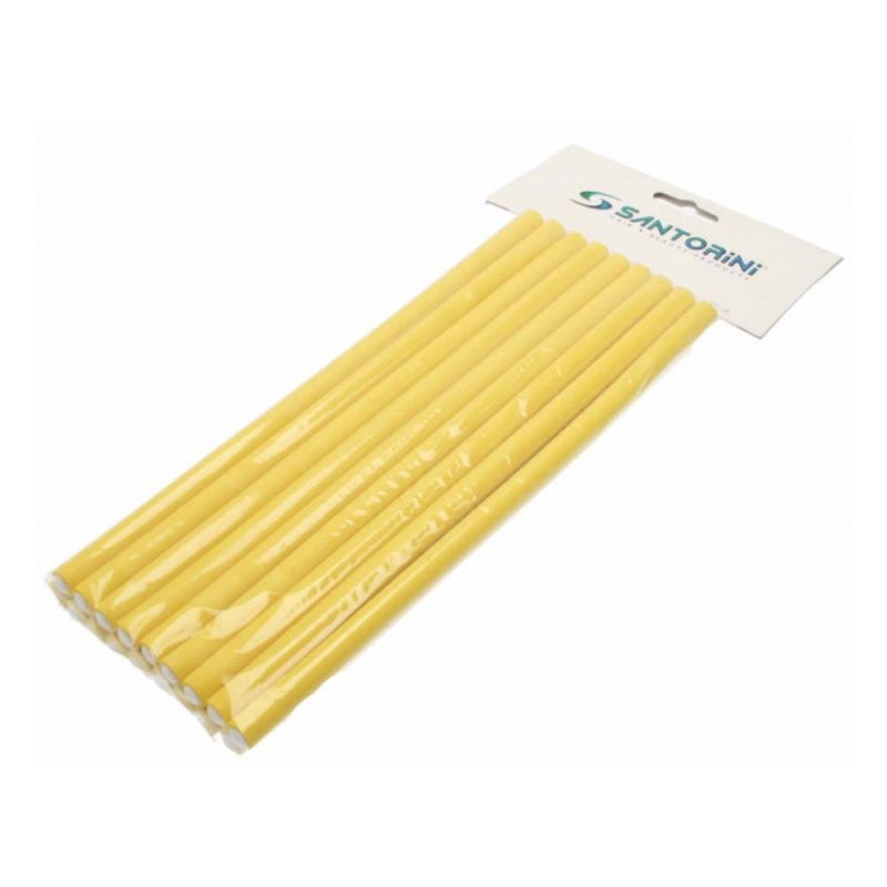 Santorini Flexible Rollers Small - Yellow 10mm - 18pk - Beautopia Hair & Beauty