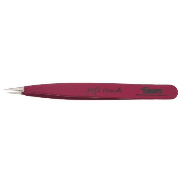 Focus Pointed Soft Touch Tweezer - Fuschia - Beautopia Hair & Beauty