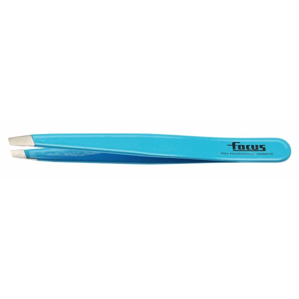 Focus Slanted Tweezer - Blue - Beautopia Hair & Beauty