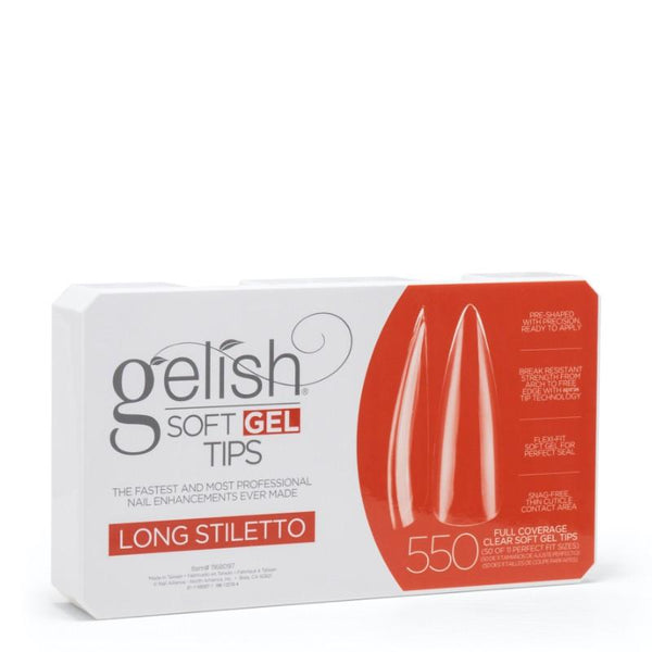 Gelish Soft Gel Tips Long Stiletto