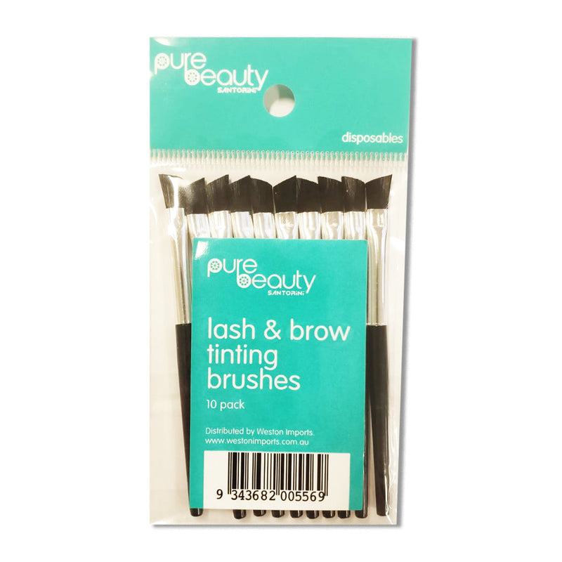 Santorini Pure Beauty Eyelash & Brow Tinting Brushes 10 Pack