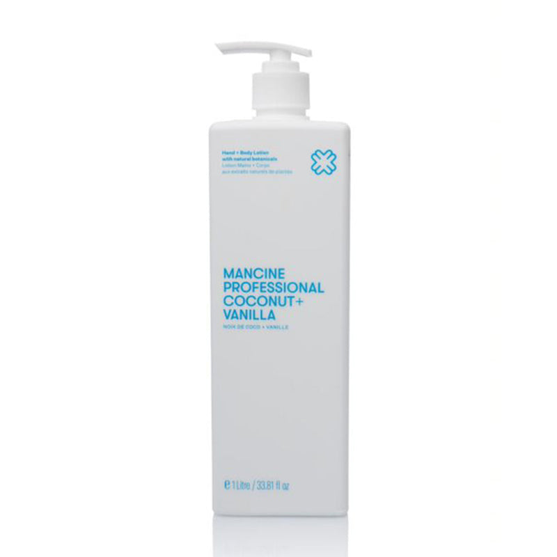 Mancine Hand & Body Lotion Coconut & Vanilla 1 Litre - Beautopia Hair & Beauty
