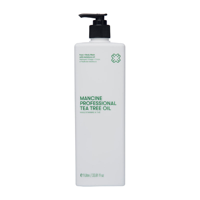 Mancine Tea Tree Oil Face & Body Wash 1 Litre - Beautopia Hair & Beauty