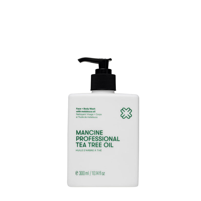Mancine Tea Tree Oil Face & Body Wash 300ml - Beautopia Hair & Beauty
