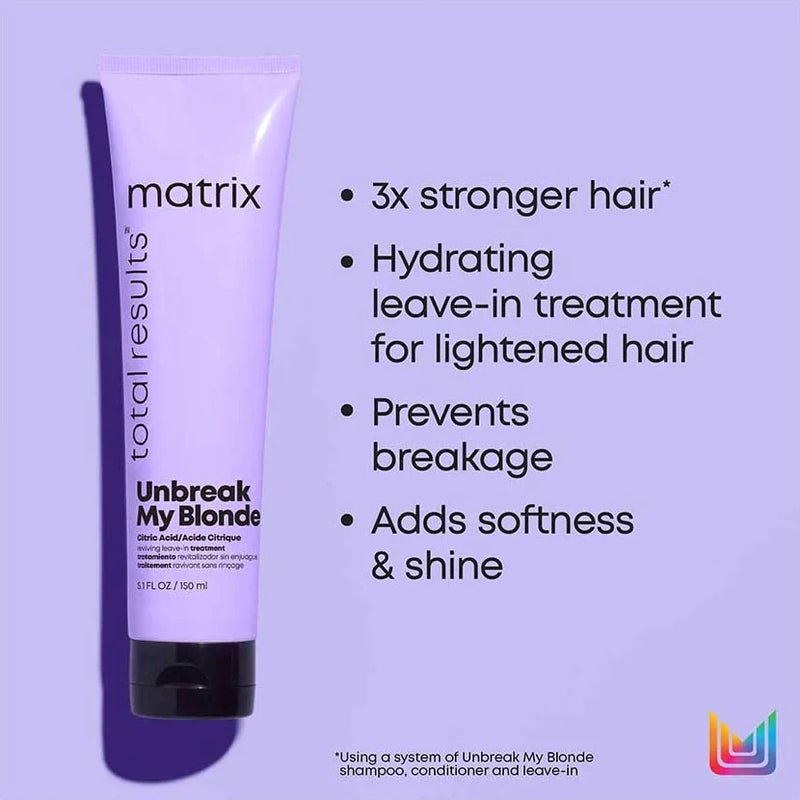 #Matrix Total Results Unbreak My Blonde Haircare System (discontinued)