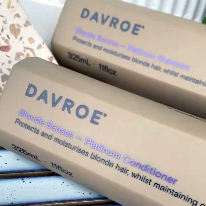 Davroe Blonde Senses Blonde Platinum Shampoo & Conditioner 325ml Duo