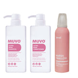 MUVO Ultra Rose Shampoo, Conditioner & Jeval Marshmallow Treatment Trio - Beautopia Hair & Beauty