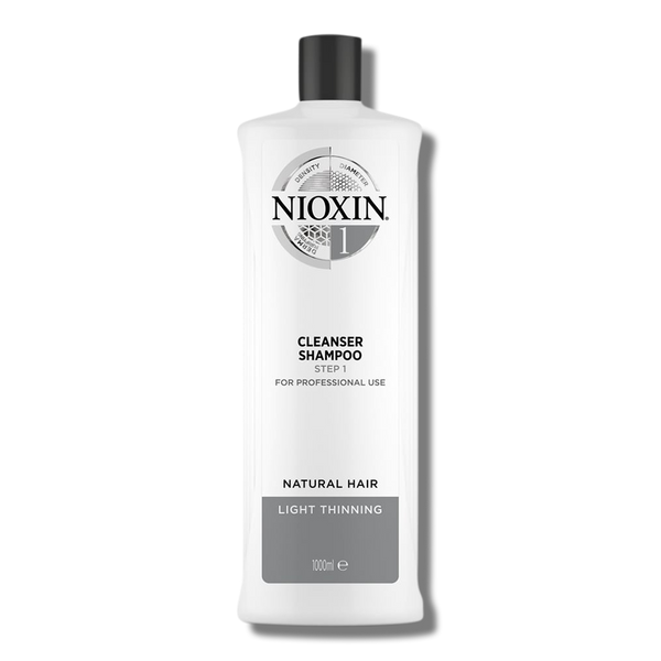 Nioxin System 1 Cleanser Shampoo - 1 Litre - Beautopia Hair & Beauty