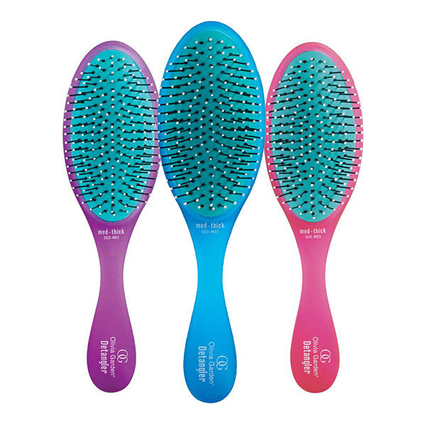 Olivia Garden Detangler Coloured Trio (Medium to Thick Hair) - Beautopia Hair & Beauty
