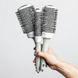 Olivia Garden Ceramic & Ion Thermal Round Hair Brush - 20mm Silver - Beautopia Hair & Beauty