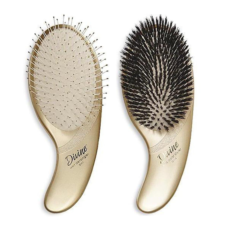 Olivia Garden Divine Wet Detangler & Boar Styler 2 Pack