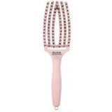 Olivia Garden Fingerbrush Combo Curved & Vented Paddle Brush Pink Medium
