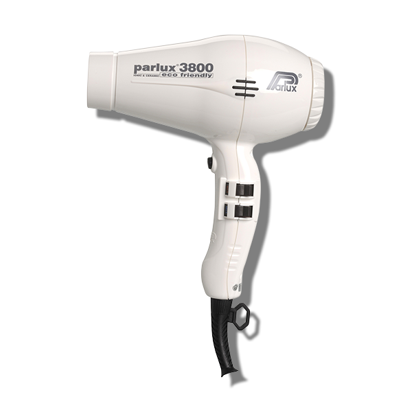 Parlux 3800 Ceramic & Ionic Hair Dryer - White - Beautopia Hair & Beauty