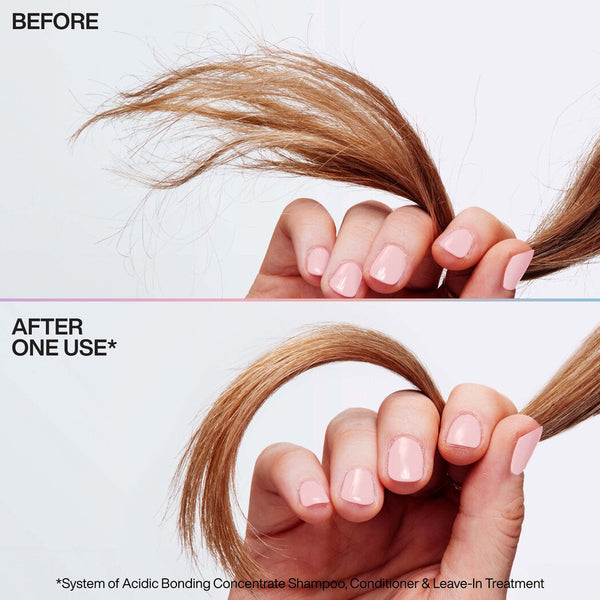 Redken Acidic Bonding Concentrate Shampoo, Conditioner and Leave-In Treatment Trio