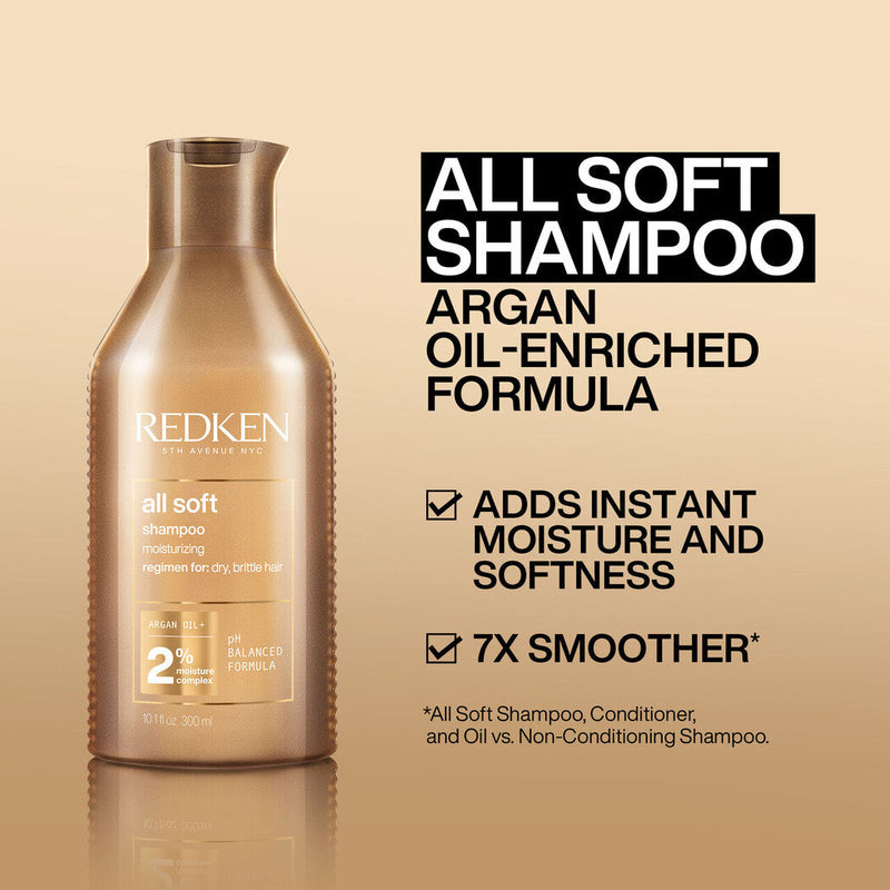 Redken All Soft Shampoo & Conditioner 1L Duo