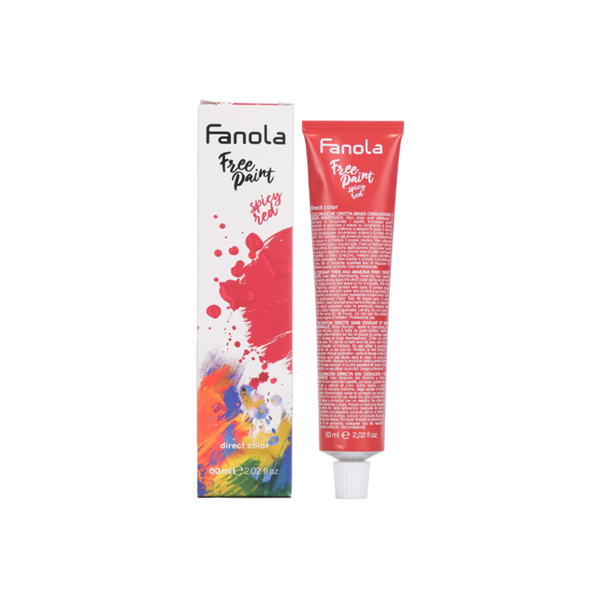 #Fanola Free Paint Direct Colour Spicy Red 60ml