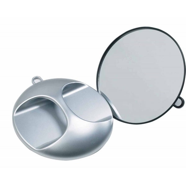 Round Mirror Silver - Beautopia Hair & Beauty