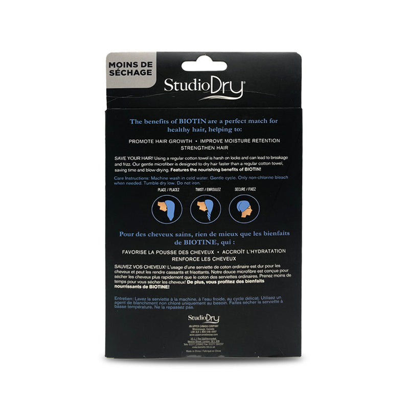 Studio Dry Biotin Infused Turban Hair Towel - Beautopia Hair & Beauty