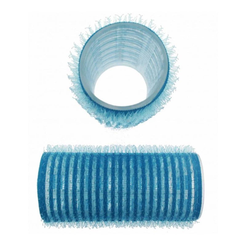 Santorini Velcro Rollers - Sky Blue 28mm - 12pk - Beautopia Hair & Beauty
