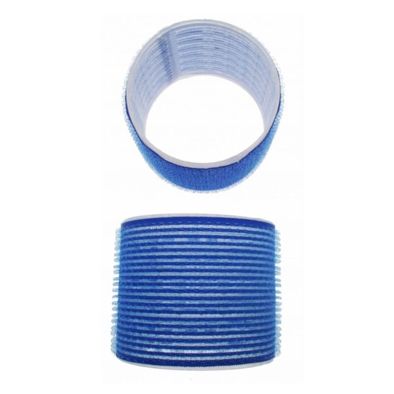 Santorini Velcro Rollers - Blue 75mm - 6pk - Beautopia Hair & Beauty