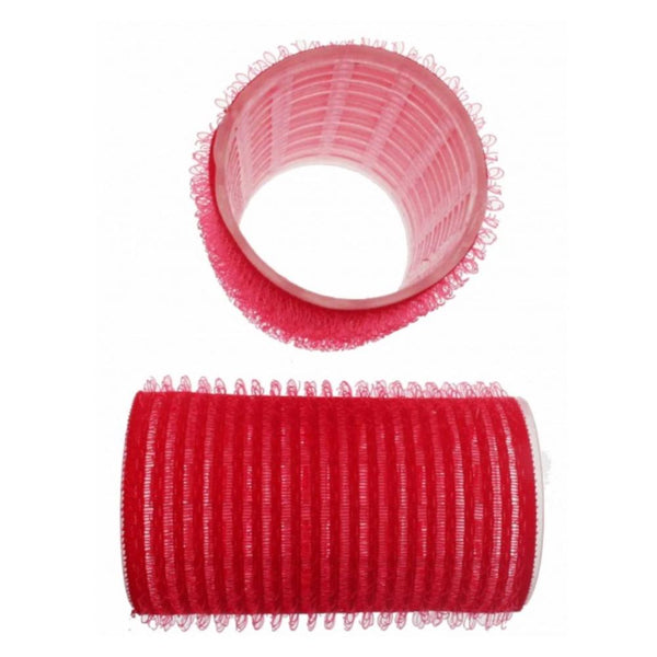 Santorini Velcro Rollers - Red 36mm - 12pk - Beautopia Hair & Beauty