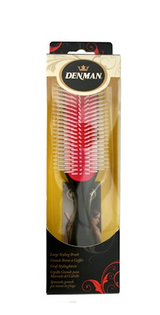 Denman Classic Large Styling Brush D4 9 Rows - Pink - Salon Style