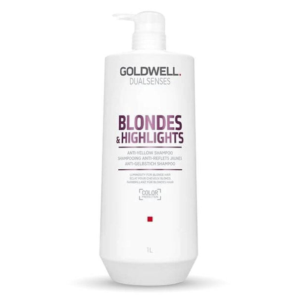 Goldwell DualSenses Blondes & Highlights Anti-Yellow Shampoo 1 Litre - Salon Style