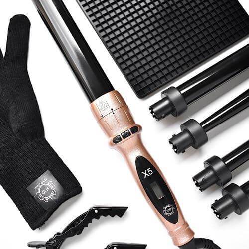 H2D X5 Professional Curling Wand Rose Gold - Salon Style