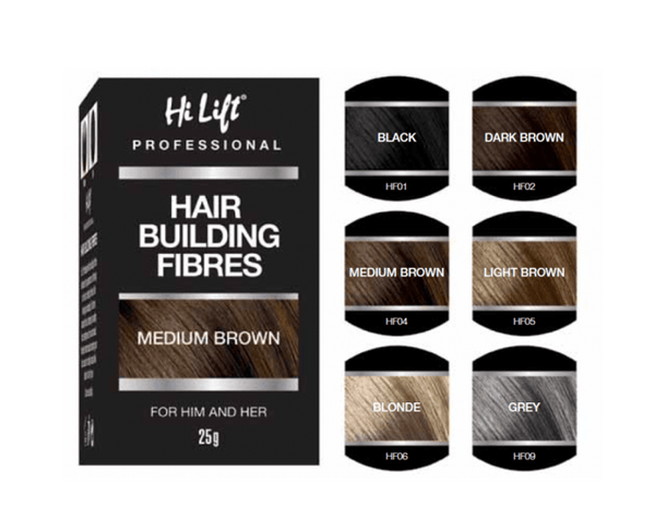 Hi-Lift Hair Building Fibres 25g - Light Brown - Salon Style
